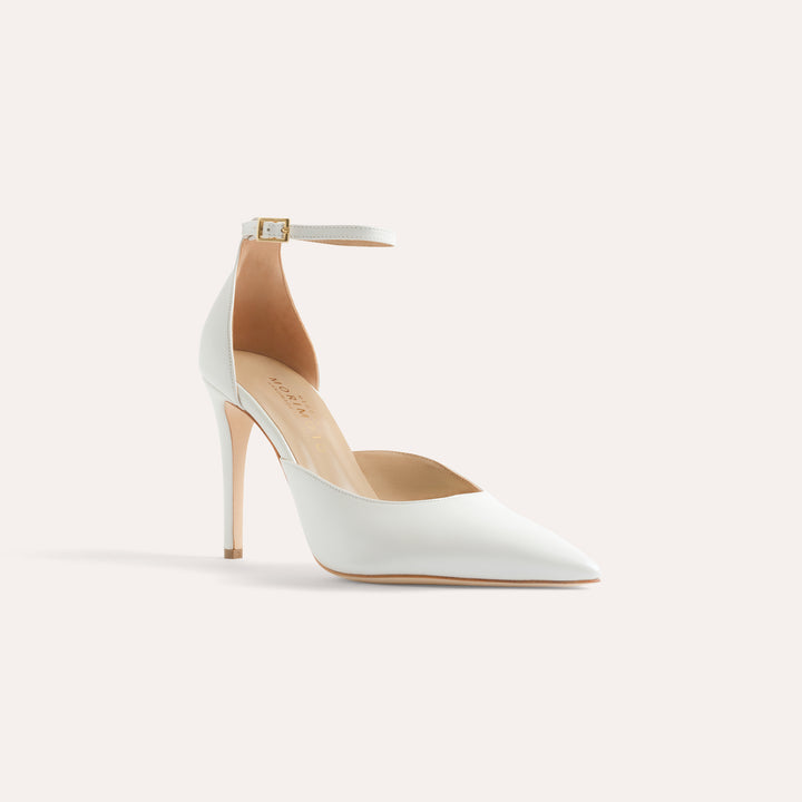 ALMA PEARLISED WHITE PUMP PEARL CLUSTER