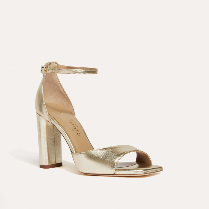 Tatiana Soft Gold Luxury Bridal Sandal Meggan Morimoto