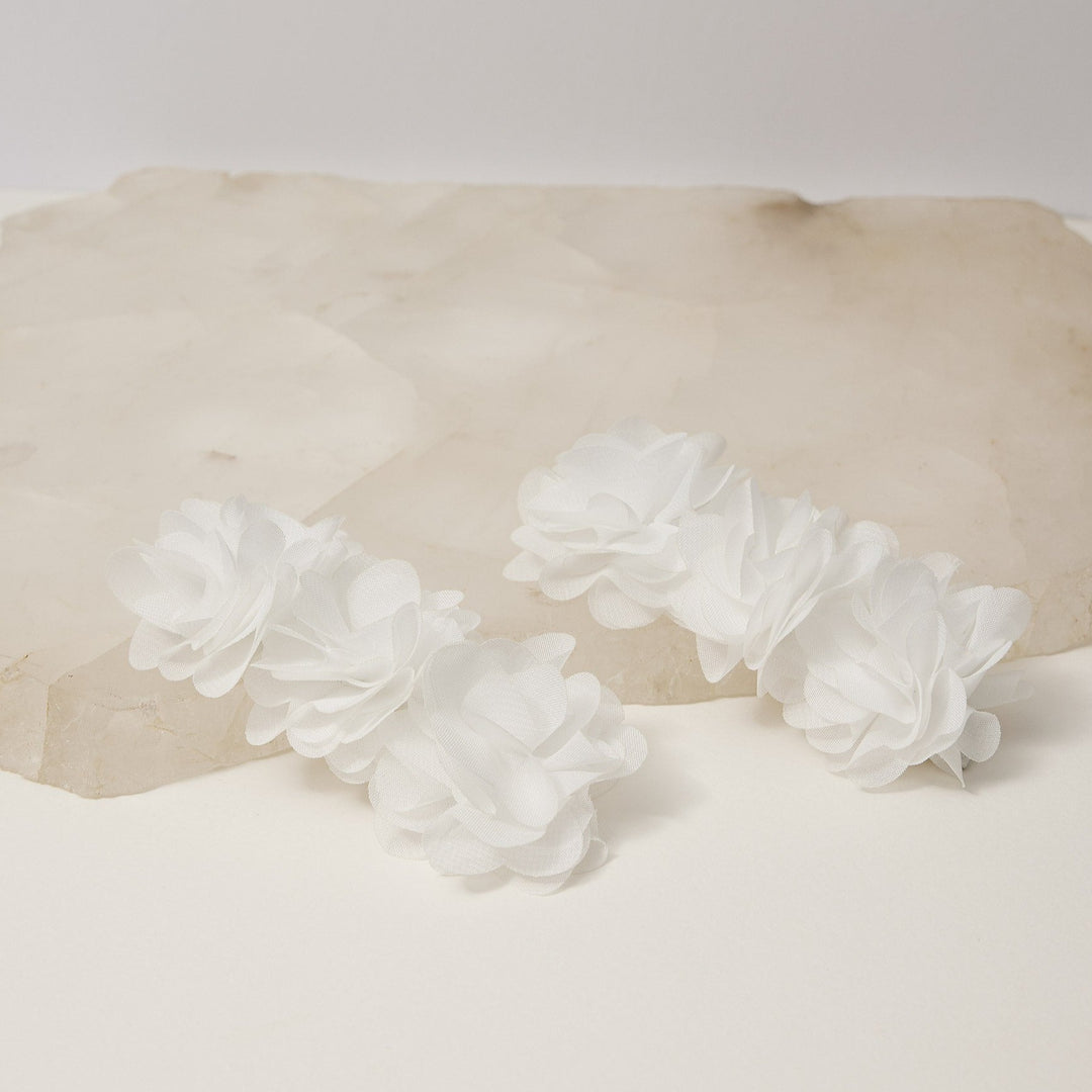 White Blossom Embellishments Meggan Morimoto