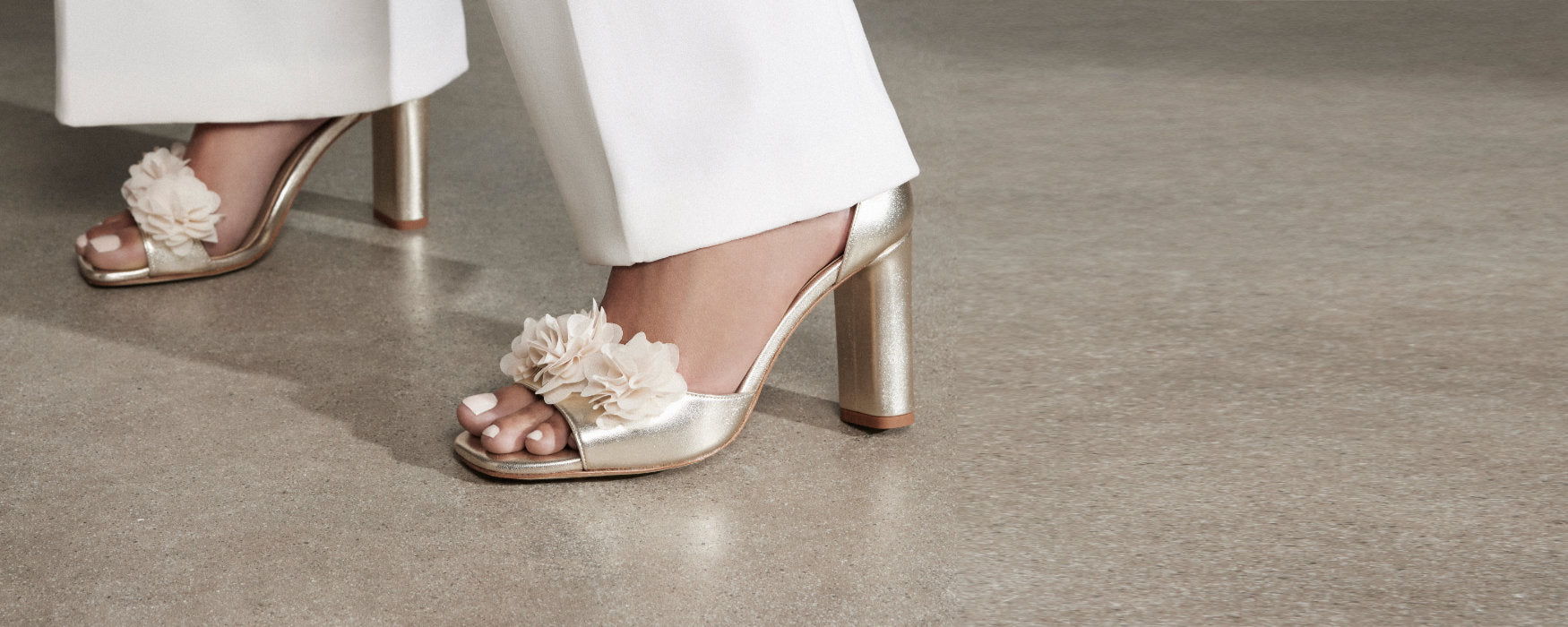 TWO-TONE WEDDING SHOES