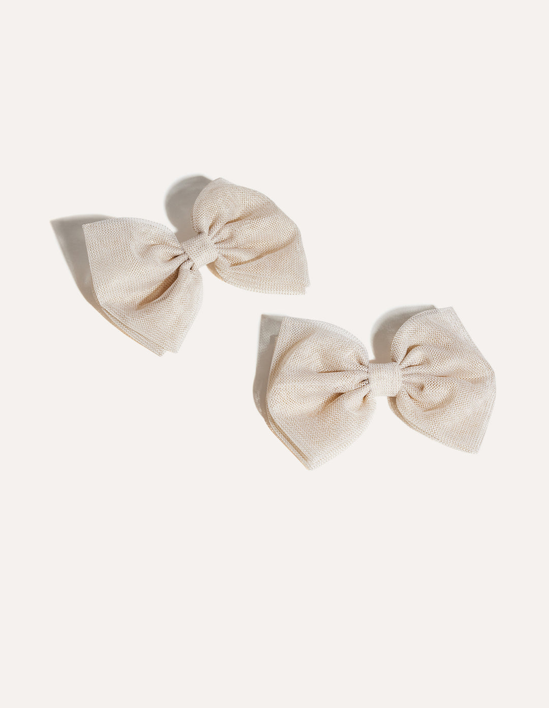 Beige Tulle Bow Meggan Morimoto Detachable accessory