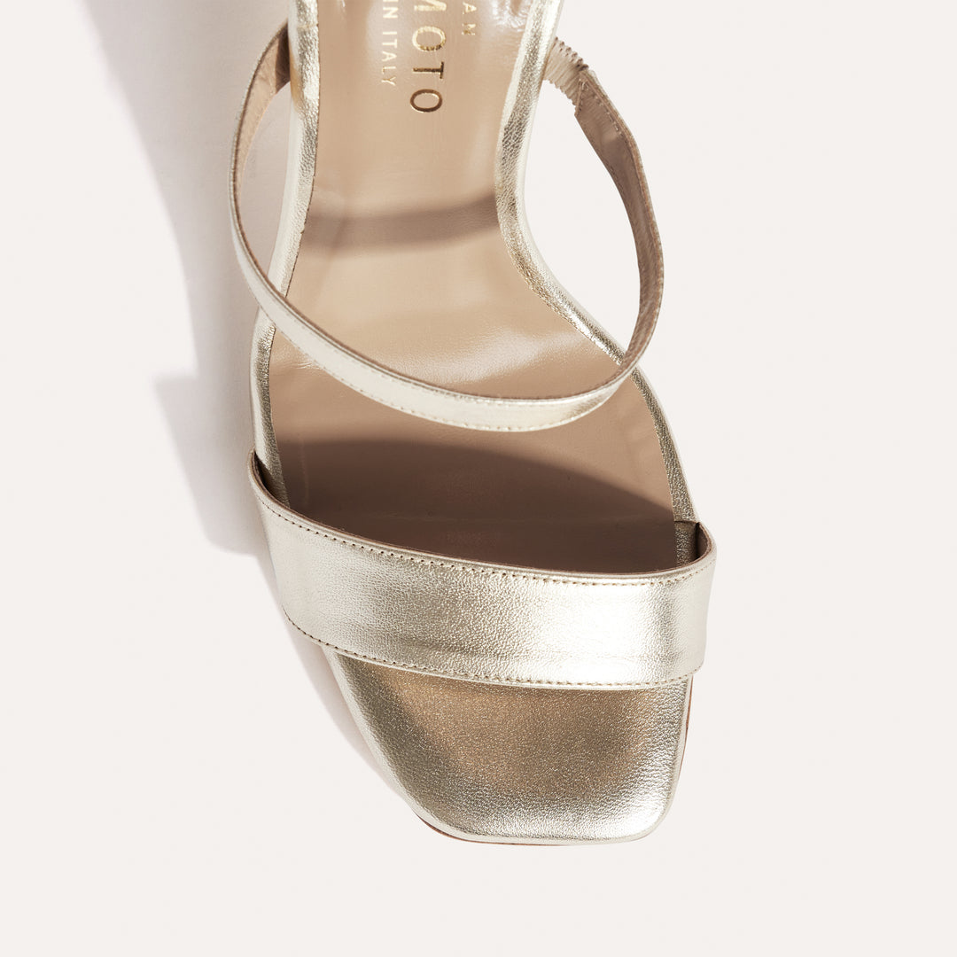 Martina Soft Gold Wedding Mule Meggan Morimoto