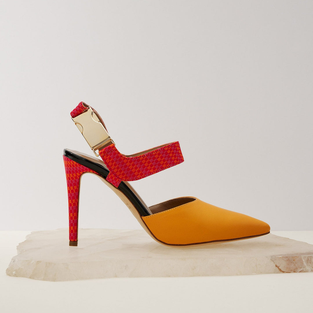 James orange heels for wedding side meggan morimoto